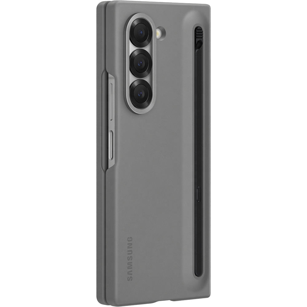 Handyhülle für Galaxy Z Fold6, Samsung Slim S-Pen Case + Stift, Grau