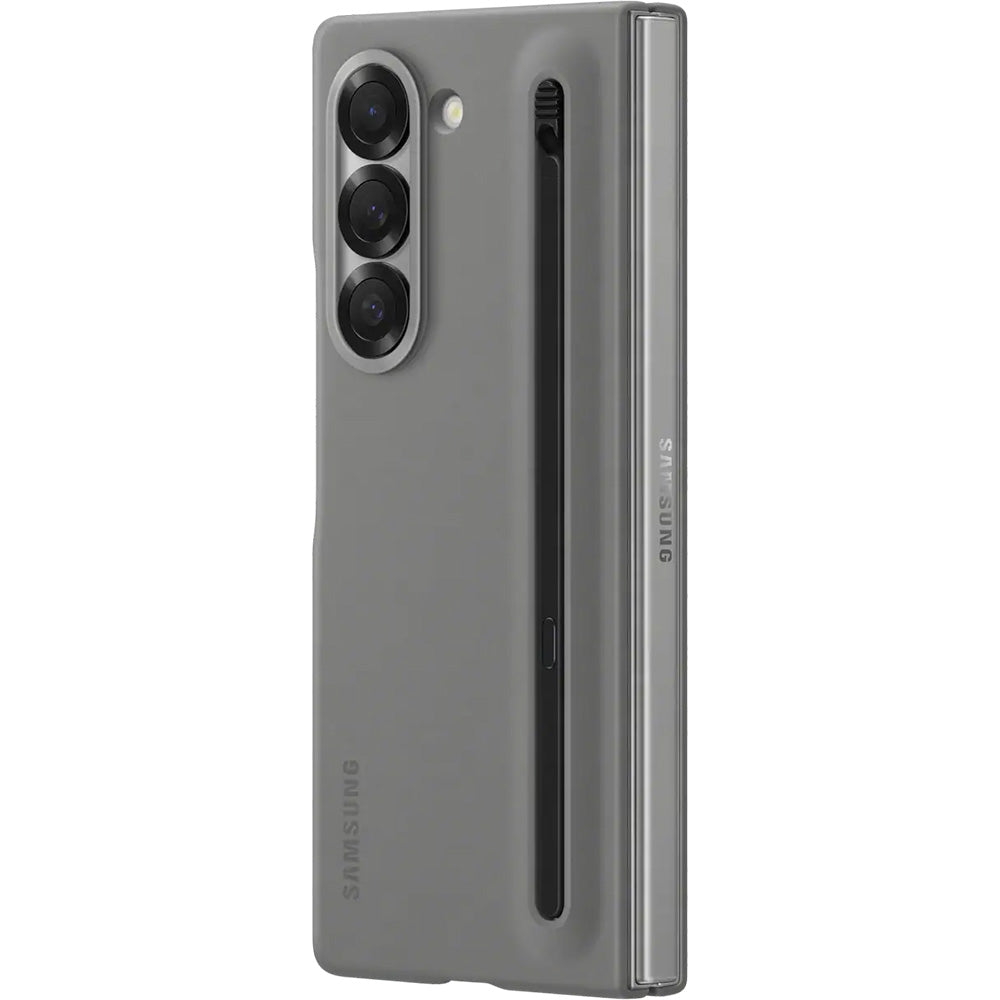 Handyhülle für Galaxy Z Fold6, Samsung Slim S-Pen Case + Stift, Grau
