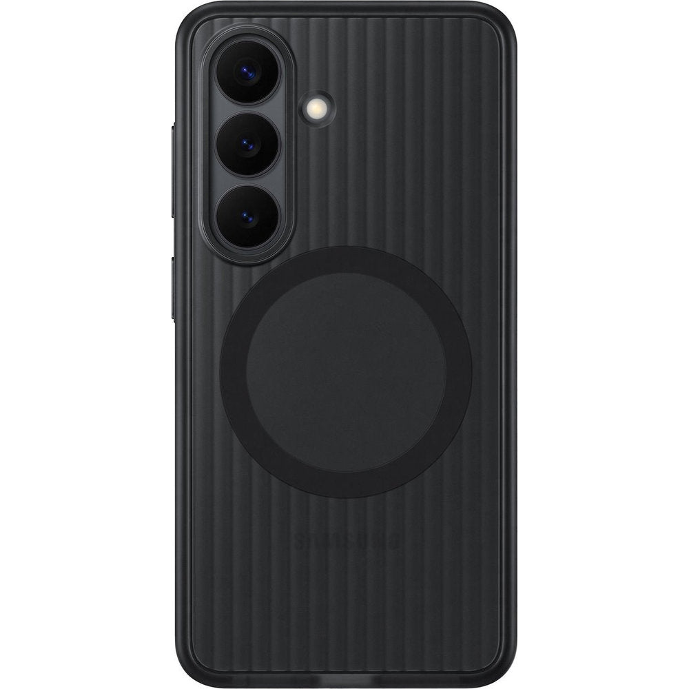 Handyhülle für Galaxy S26, Samsung Rugged Magnet Case mit MagSafe, Transluzent mit Schwarz