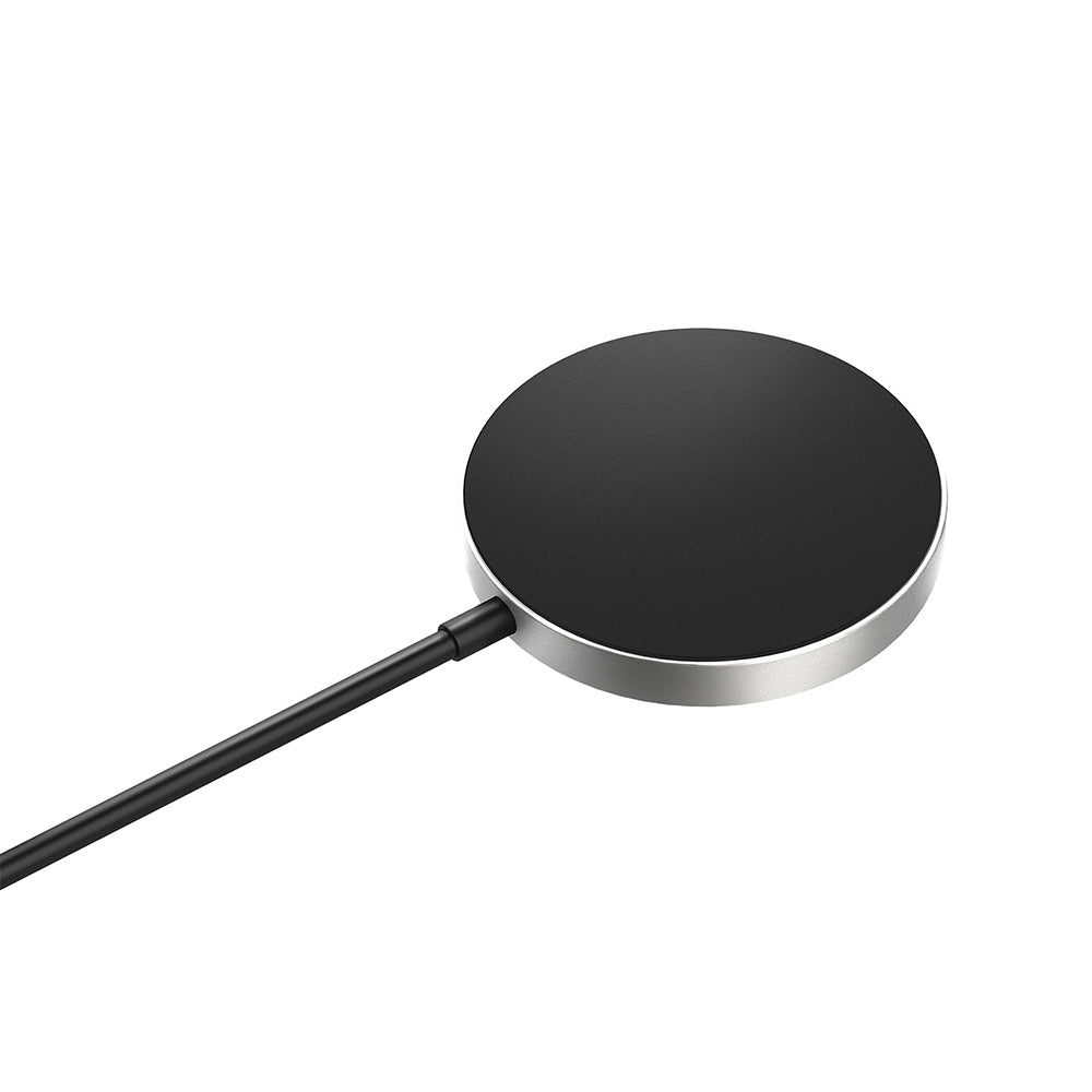 Induktionsladegerät Samsung Single Pad, 15W Qi2, kompatibel mit MagSafe, Universal, Schwarz-Silber