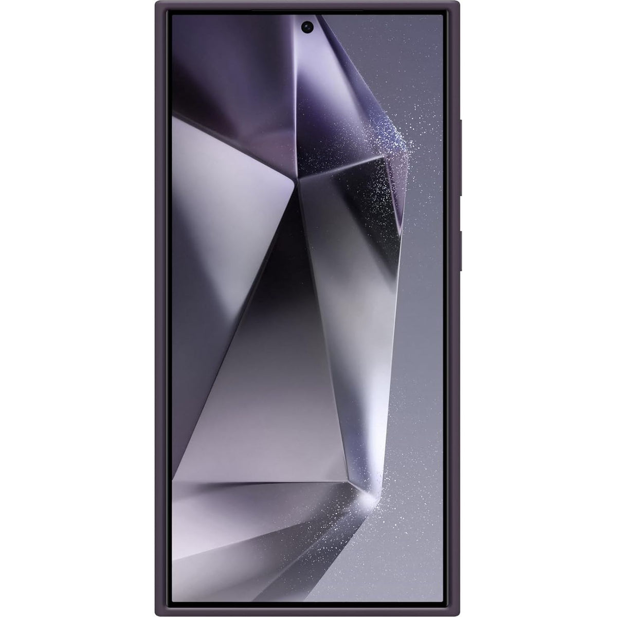 Schutzhülle für Galaxy S24 Ultra, Samsung Silicone Standing Grip Case, Dunkelviolett