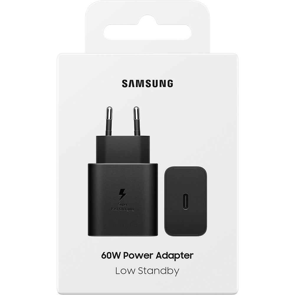 Netzladegerät USB-C mit PD, PPS und SFC, 60W, Samsung Power Adapter, Schwarz