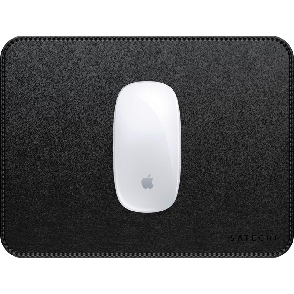 Mauspad aus veganem Leder für den Schreibtisch, Satechi Premium Mouse Pad, Schwarz