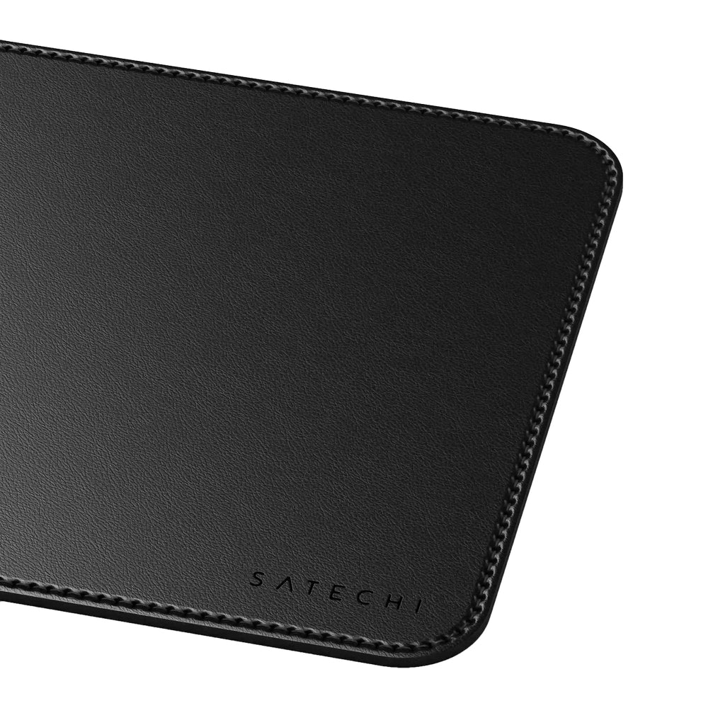 Mauspad aus veganem Leder für den Schreibtisch, Satechi Premium Mouse Pad, Schwarz