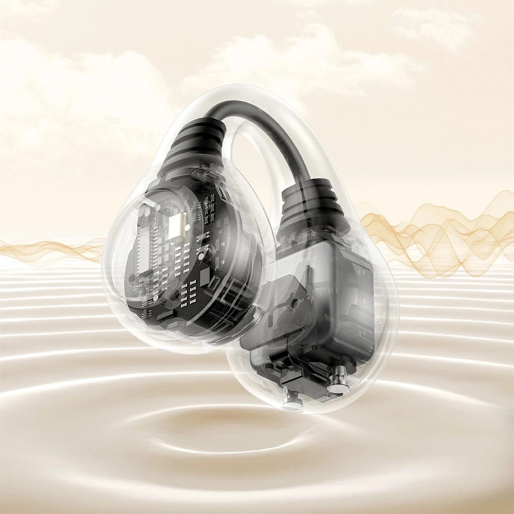 Baseus Bass Open Ear 15 Clip TWS Bluetooth 5.4 drahtloser In-Ear-Kopfhörer, Schwarz