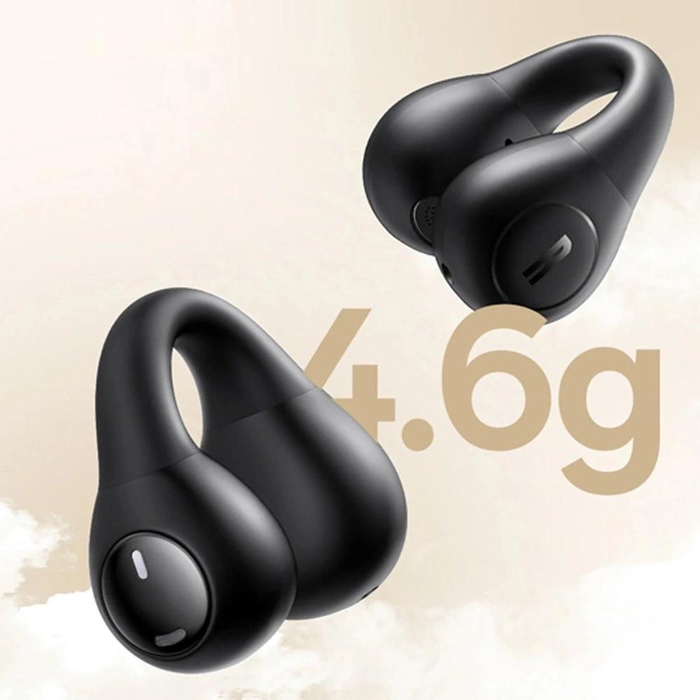 Baseus Bass Open Ear 15 Clip TWS Bluetooth 5.4 drahtloser In-Ear-Kopfhörer, Schwarz