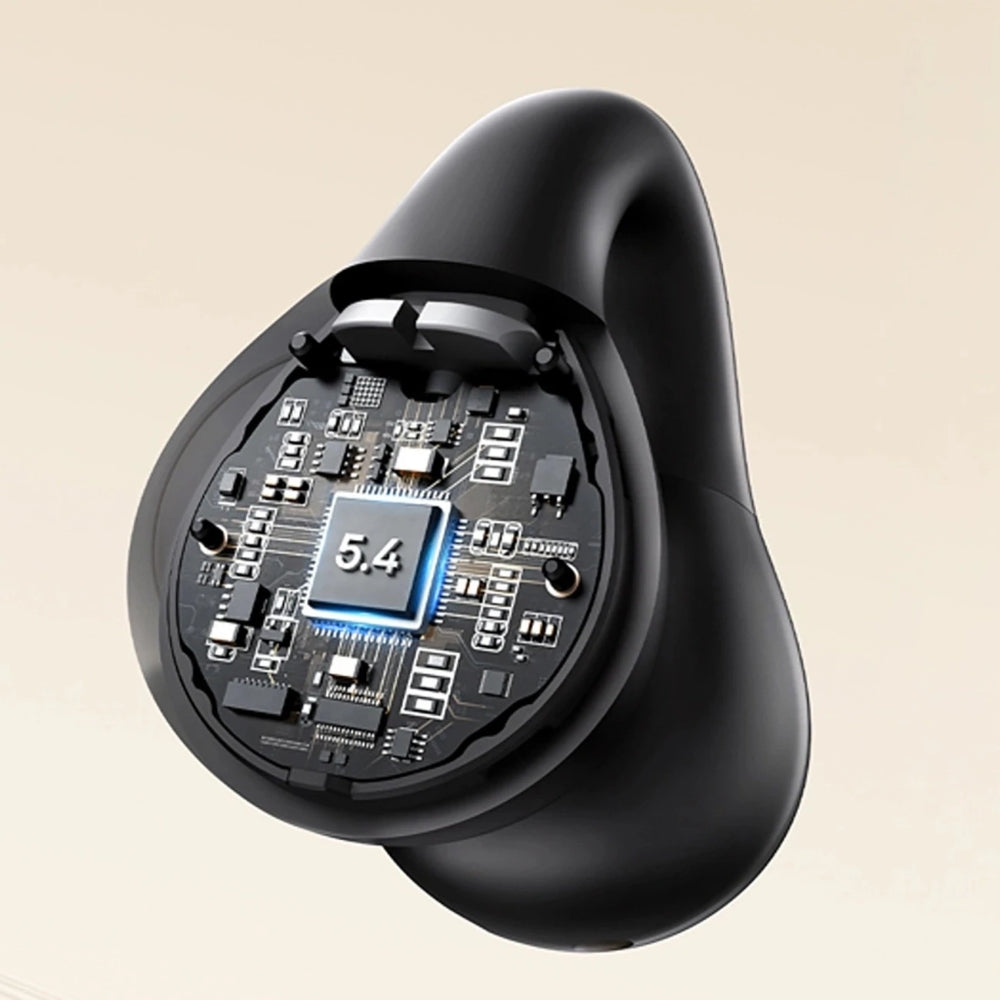 Baseus Bass Open Ear 15 Clip TWS Bluetooth 5.4 drahtloser In-Ear-Kopfhörer, Schwarz