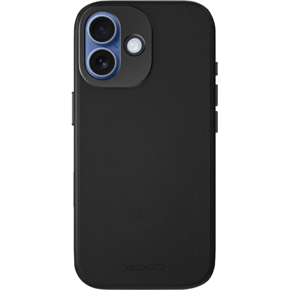 Handyhülle YAXO Leather Gear Slim Case MagSafe für iPhone 17, schwarz (11/14)