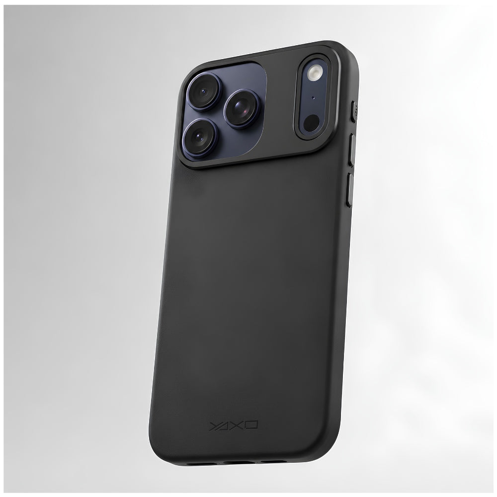 Handyhülle YAXO Leather Gear Slim Case MagSafe für iPhone 17 Pro Max, schwarz (11/12)