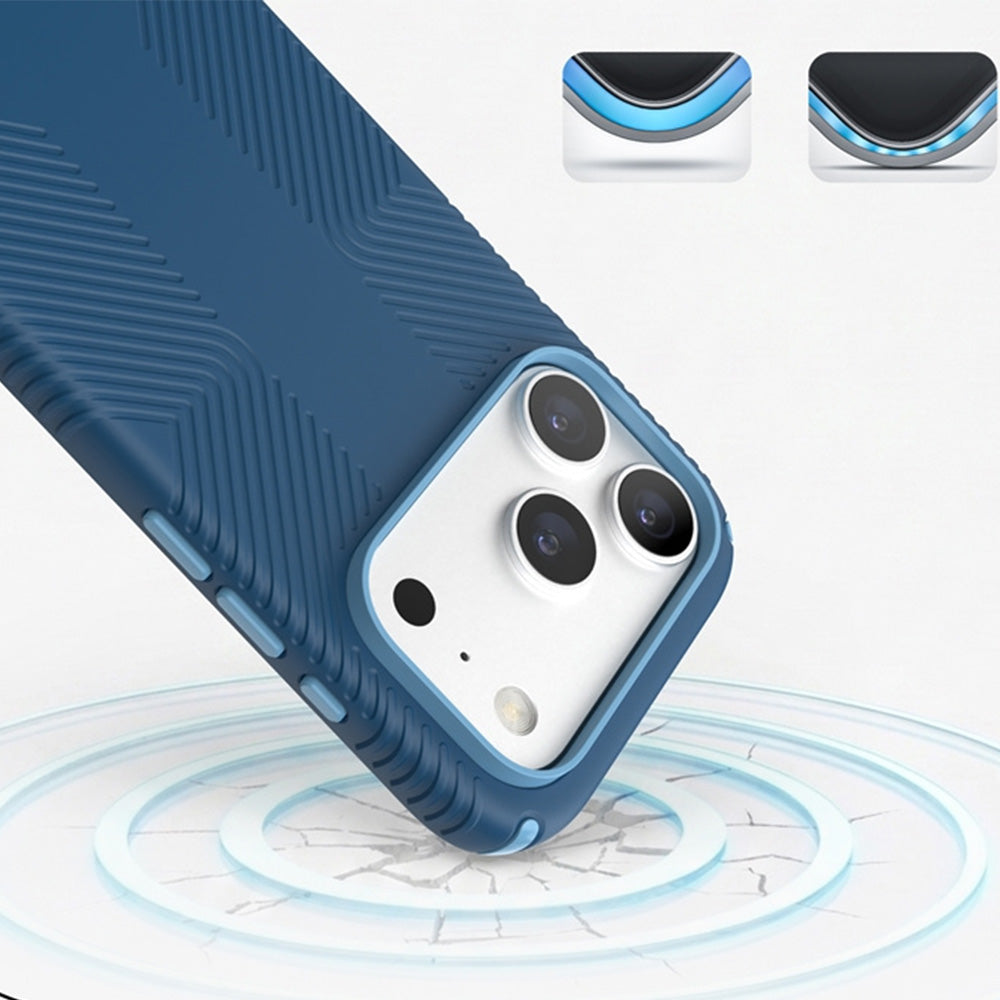 Handyhülle für iPhone 18 Pro / 17 Pro, Speck Presidio2 Grip mit MagSafe, Blau (3/9)