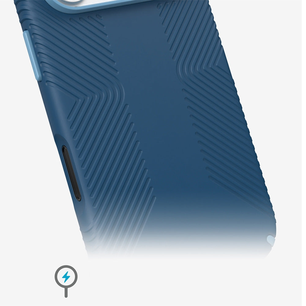 Handyhülle für iPhone 18 Pro / 17 Pro, Speck Presidio2 Grip mit MagSafe, Blau (5/9)