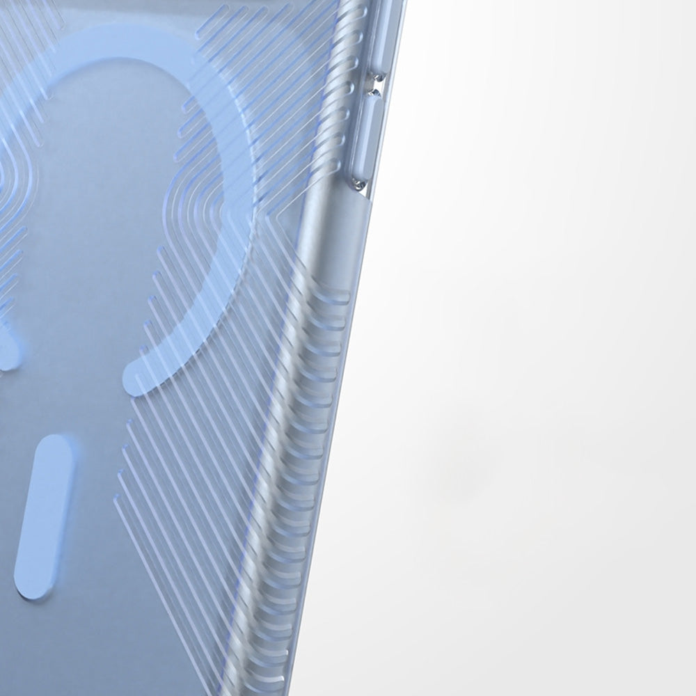 Handyhülle für iPhone 18 Pro / 17 Pro, Speck Presidio Lux Grip mit MagSafe, Blau-Rauchfarben (6/10)