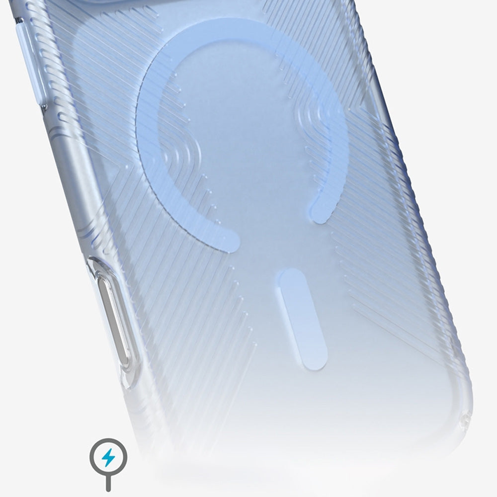 Handyhülle für iPhone 18 Pro Max / 17 Pro Max, Speck Presidio Lux Grip mit MagSafe, Blau-Rauchfarben (7/10)