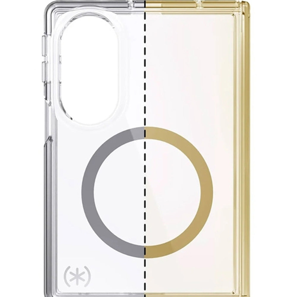 Handyhülle für Galaxy Z Fold8, Speck Presidio Perfect-Clear Fold mit MagSafe, Transparent-Grau (8/12)