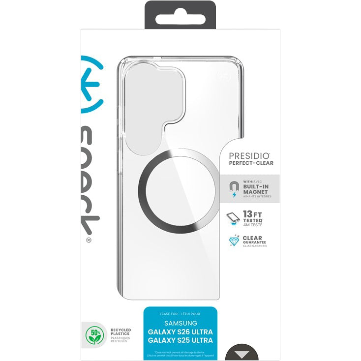 Handyhülle für Galaxy S26 Ultra, Speck Presidio Perfect-Clear mit MagSafe, Transparent