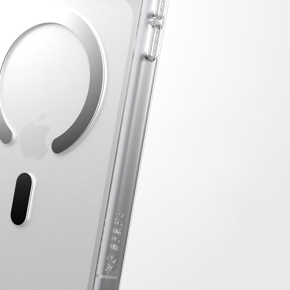 Handyhülle für iPhone 18 Pro Max / 17 Pro Max, Speck Presidio Perfect-Clear mit MagSafe, Transparent-Silbern (5/9)