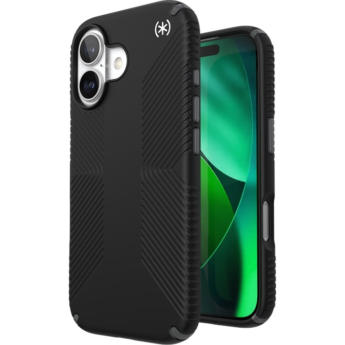 Handyhülle für iPhone 17, Speck Presidio2 Grip, Schwarz