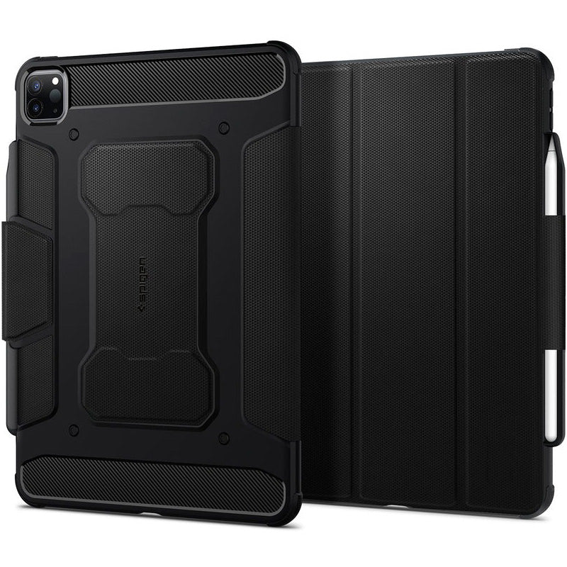 Schutzhülle Spigen Rugged Armor Pro für iPad Pro 11 (2022/2021/2020/2018), Schwarz