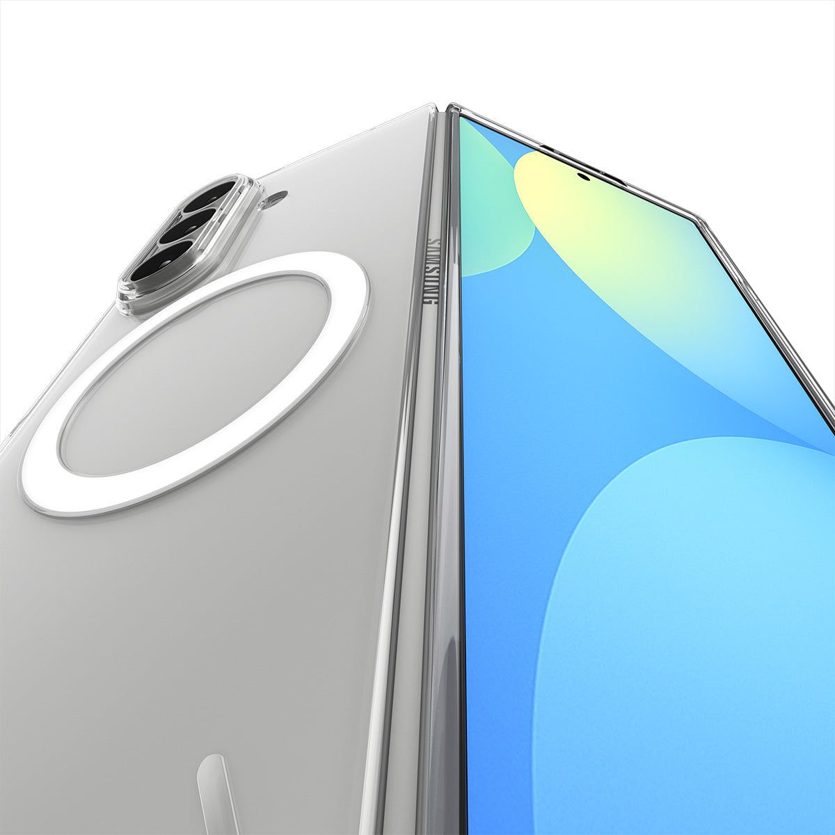 Handyhülle für Galaxy Z Fold8 Ultra, Spigen Air Skin Mag mit MagSafe, Transparent und Weiß