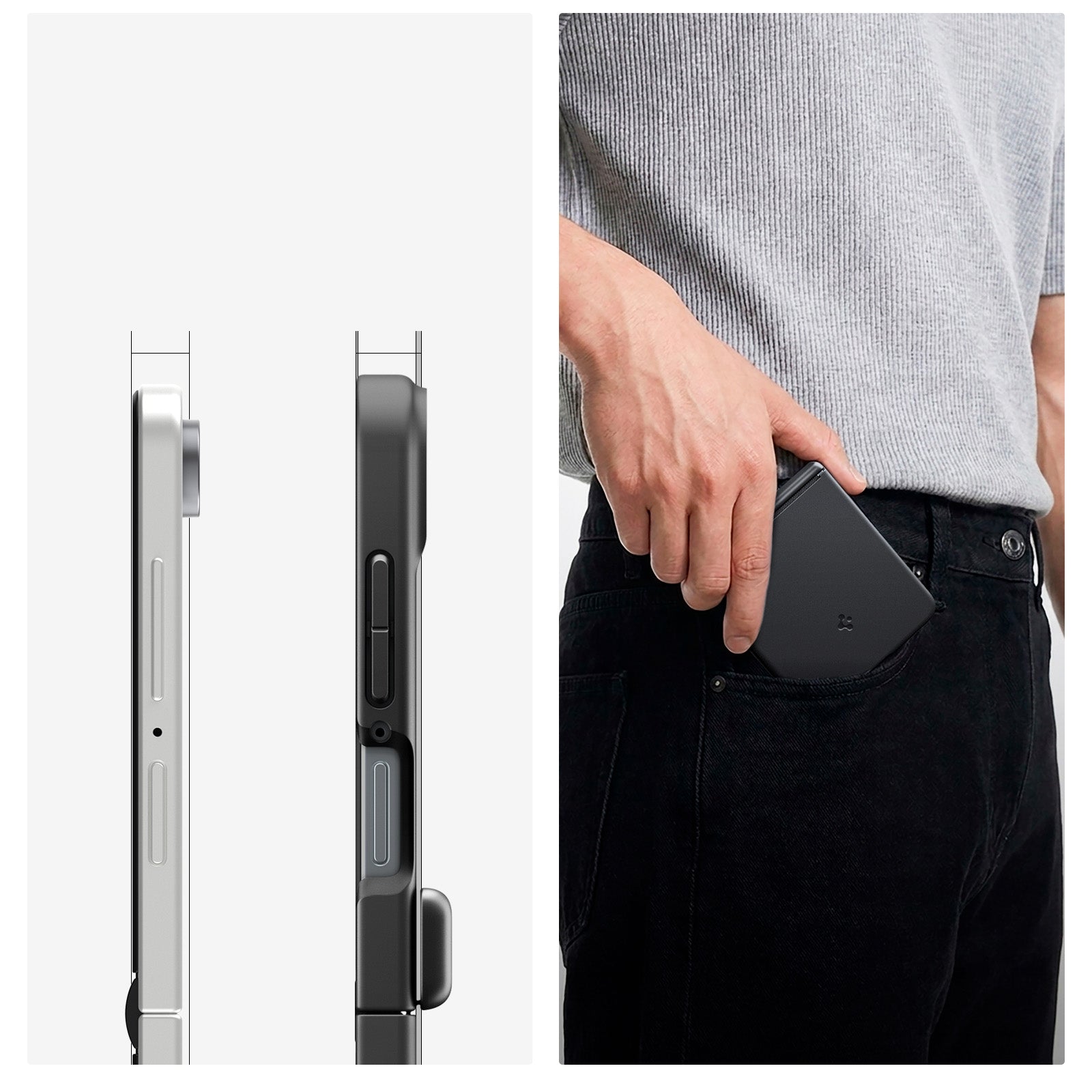 Handyhülle für Galaxy Z Flip8, Spigen Air Fit Pro Mag mit MagSafe, Schwarz