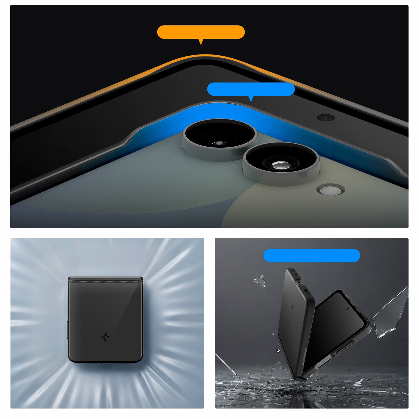 Handyhülle für Galaxy Z Flip8, Spigen Air Fit Pro Mag mit MagSafe, Schwarz