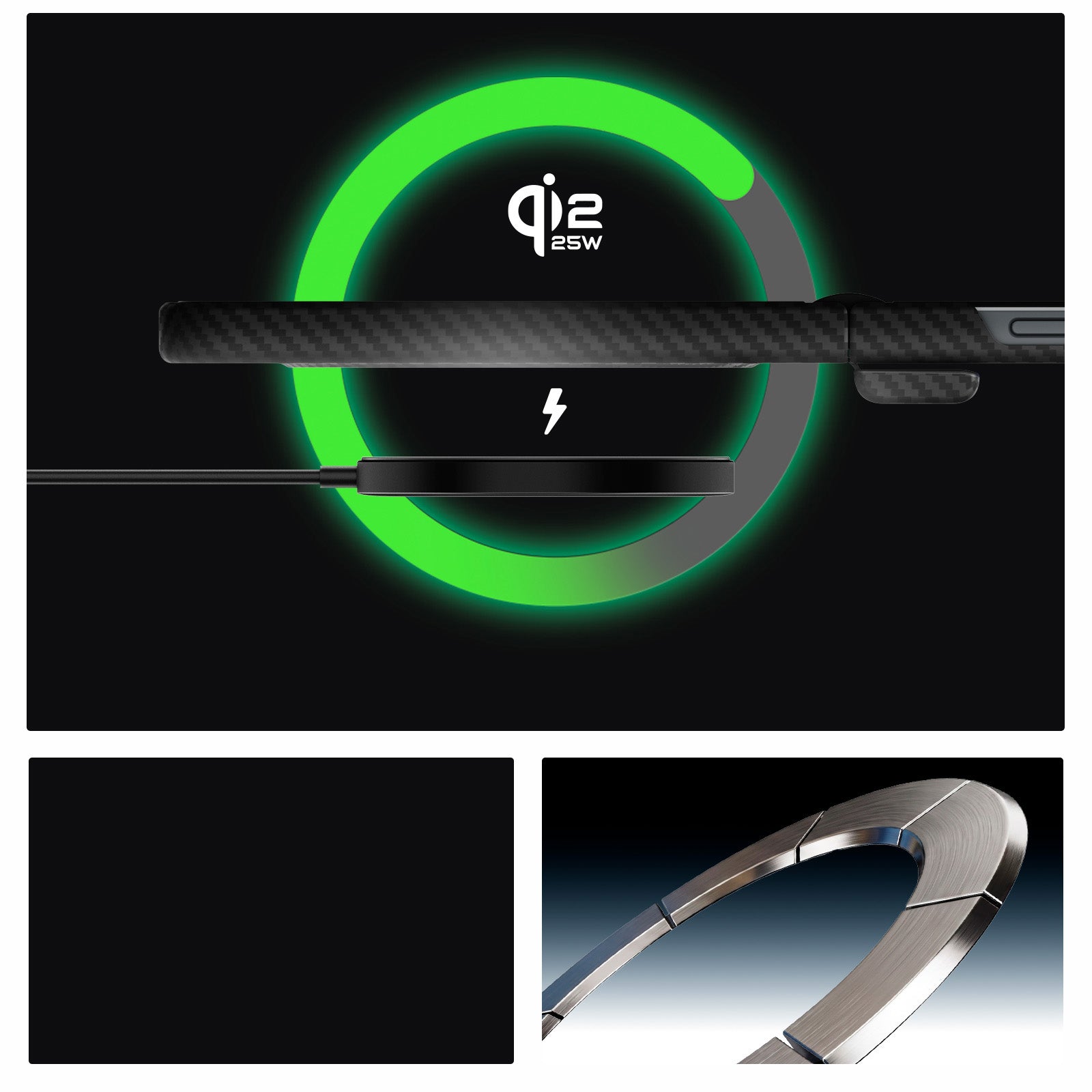Handyhülle für Galaxy Z Flip8, Spigen Air Skin Aramid Mag mit MagSafe, Schwarz