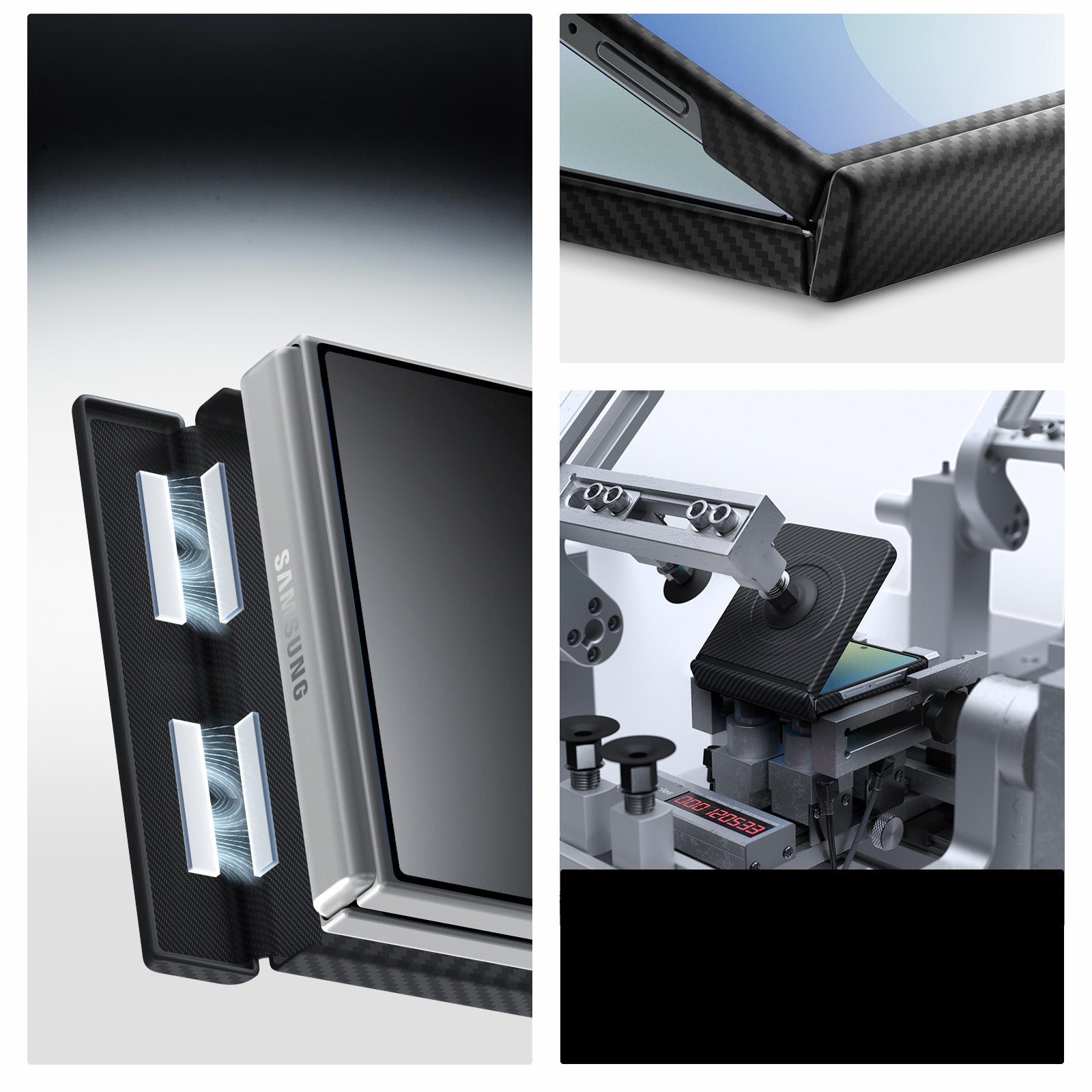 Handyhülle für Galaxy Z Flip8, Spigen Air Skin Aramid Mag mit MagSafe, Schwarz
