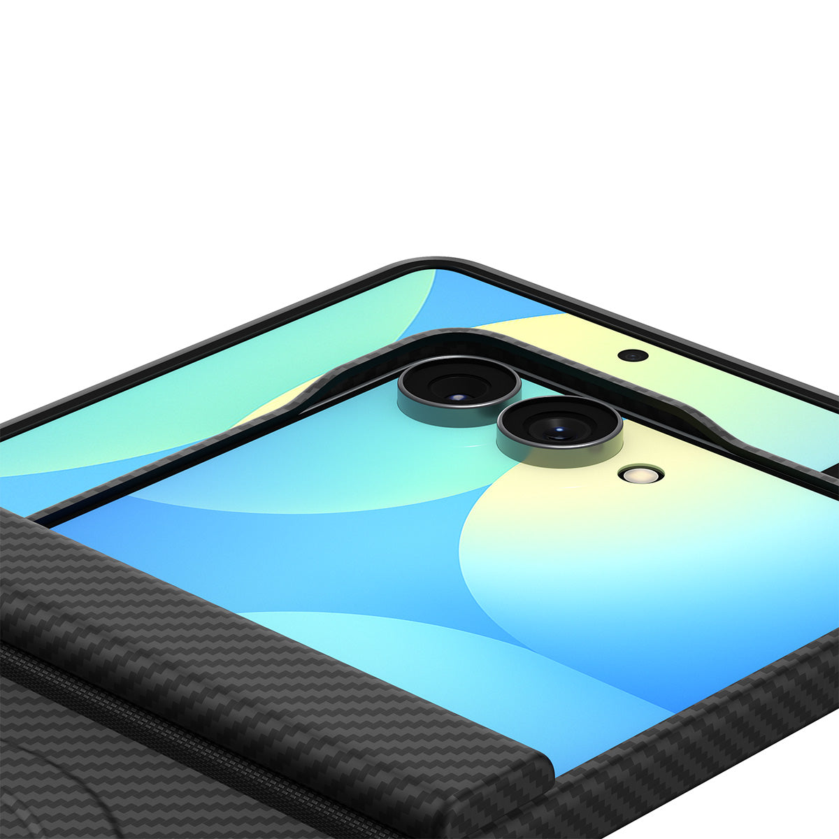 Handyhülle für Galaxy Z Flip8, Spigen Air Skin Aramid Mag mit MagSafe, Schwarz