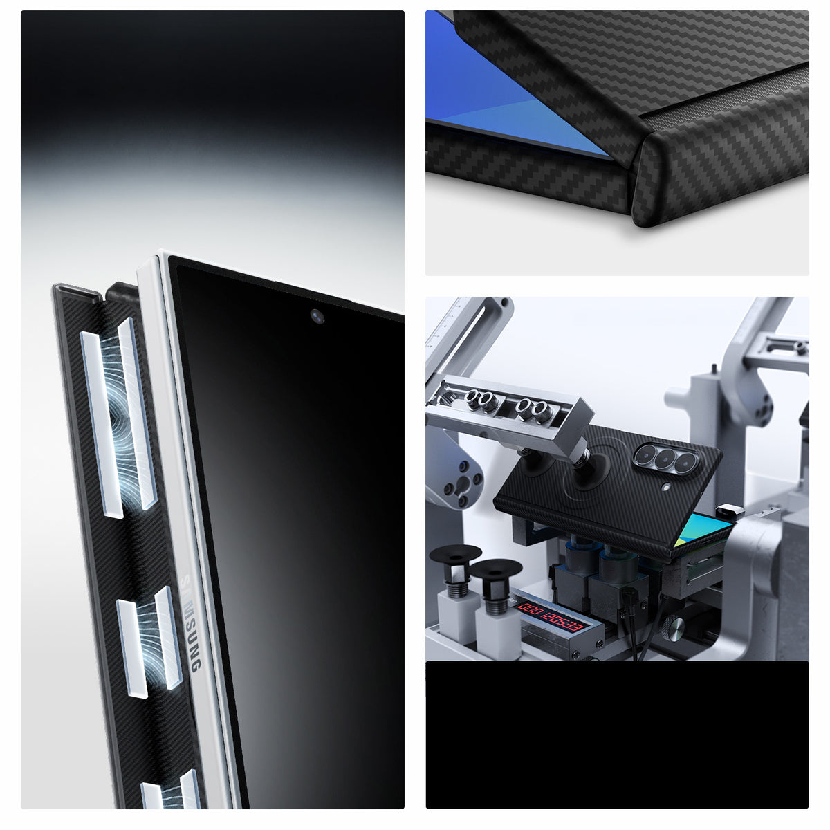 Handyhülle für Galaxy Z Fold8 Ultra, Spigen Air Skin Aramid Mag mit MagSafe, Schwarz