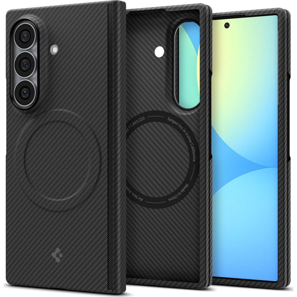 Handyhülle für Galaxy Z Fold8 Ultra, Spigen Air Skin Aramid Mag mit MagSafe, Schwarz
