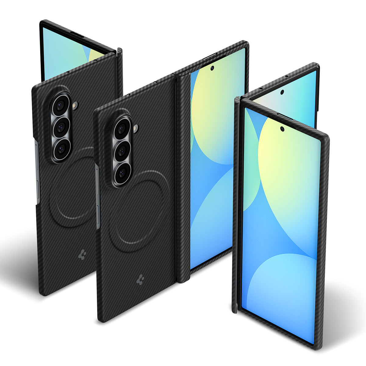 Handyhülle für Galaxy Z Fold8 Ultra, Spigen Air Skin Aramid Mag mit MagSafe, Schwarz