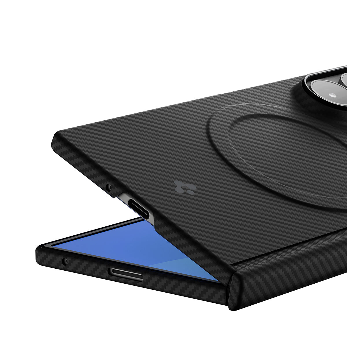Handyhülle für Galaxy Z Fold8 Ultra, Spigen Air Skin Aramid Mag mit MagSafe, Schwarz
