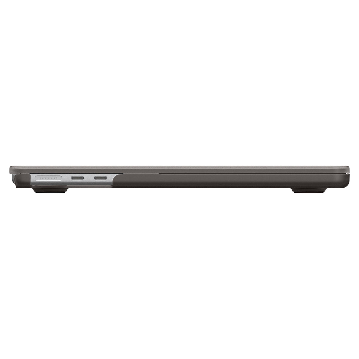Schutzhülle für MacBook Air 13.6" M5 / M4 / M3 / M2, Spigen Air Skin, Rauchfarben-Matt