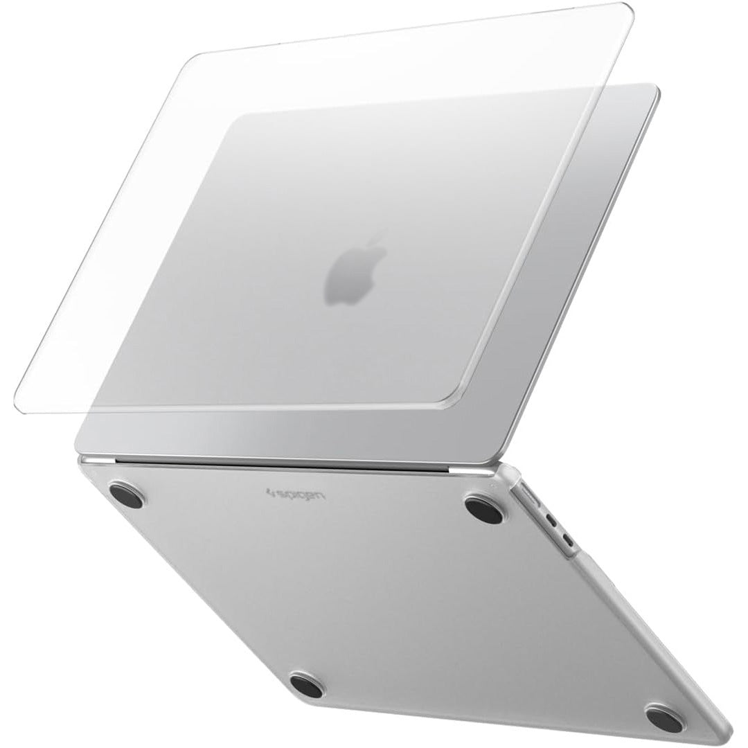 Schutzhülle für MacBook Air 13.6" M5 / M4 / M3 / M2, Spigen Air Skin, Transparent-Matt