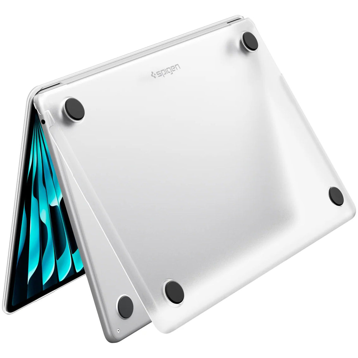 Schutzhülle für MacBook Air 13.6" M5 / M4 / M3 / M2, Spigen Air Skin, Transparent-Matt