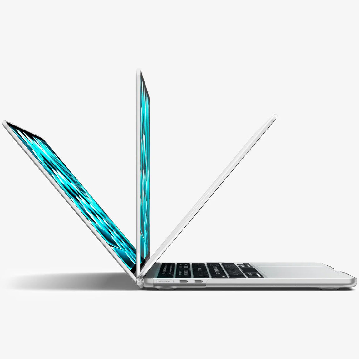 Schutzhülle für MacBook Air 13.6" M5 / M4 / M3 / M2, Spigen Air Skin, Transparent-Matt