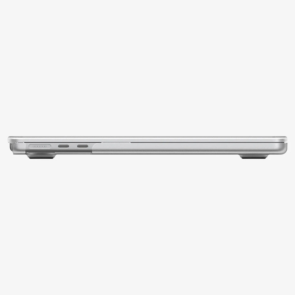 Schutzhülle für MacBook Air 13.6" M5 / M4 / M3 / M2, Spigen Air Skin, Transparent-Matt