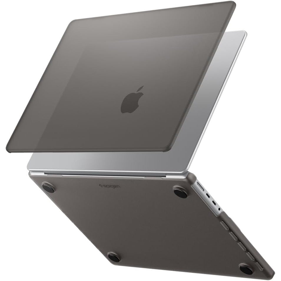 Schutzhülle für MacBook Pro 14" 2026-2021, Spigen Air Skin, Rauchfarben-Matt