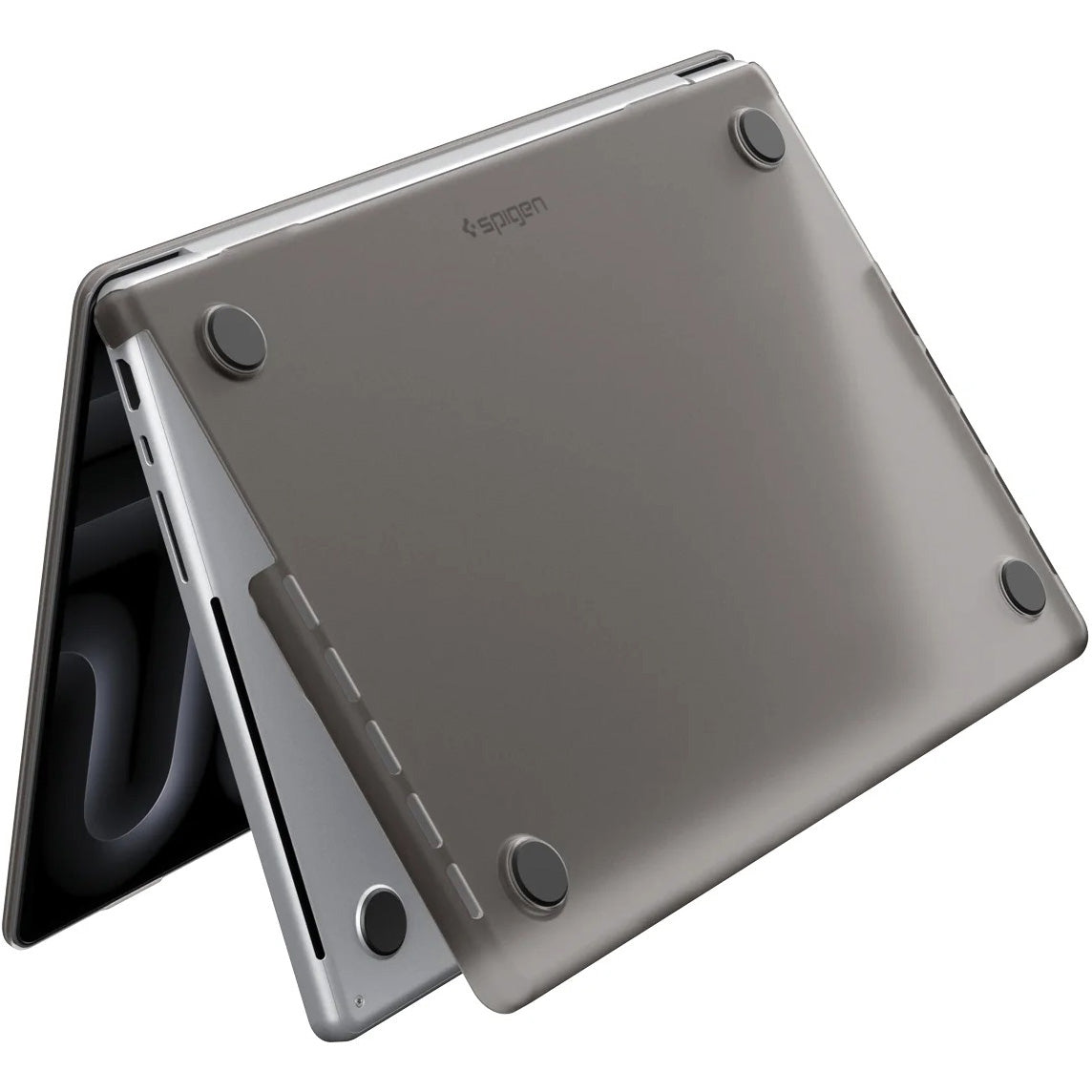 Schutzhülle für MacBook Pro 14" 2026-2021, Spigen Air Skin, Rauchfarben-Matt