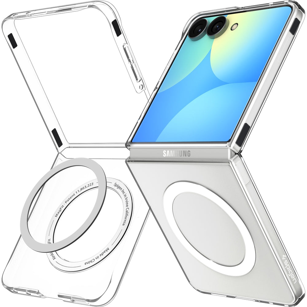 Handyhülle für Galaxy Z Flip8, Spigen Air Skin Mag mit MagSafe, Transparent