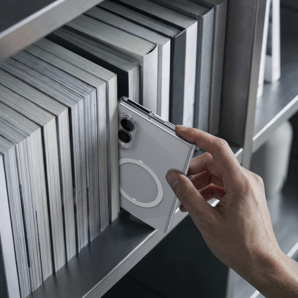 Handyhülle für Galaxy Z Fold8, Spigen Air Skin Mag mit MagSafe, Transparent