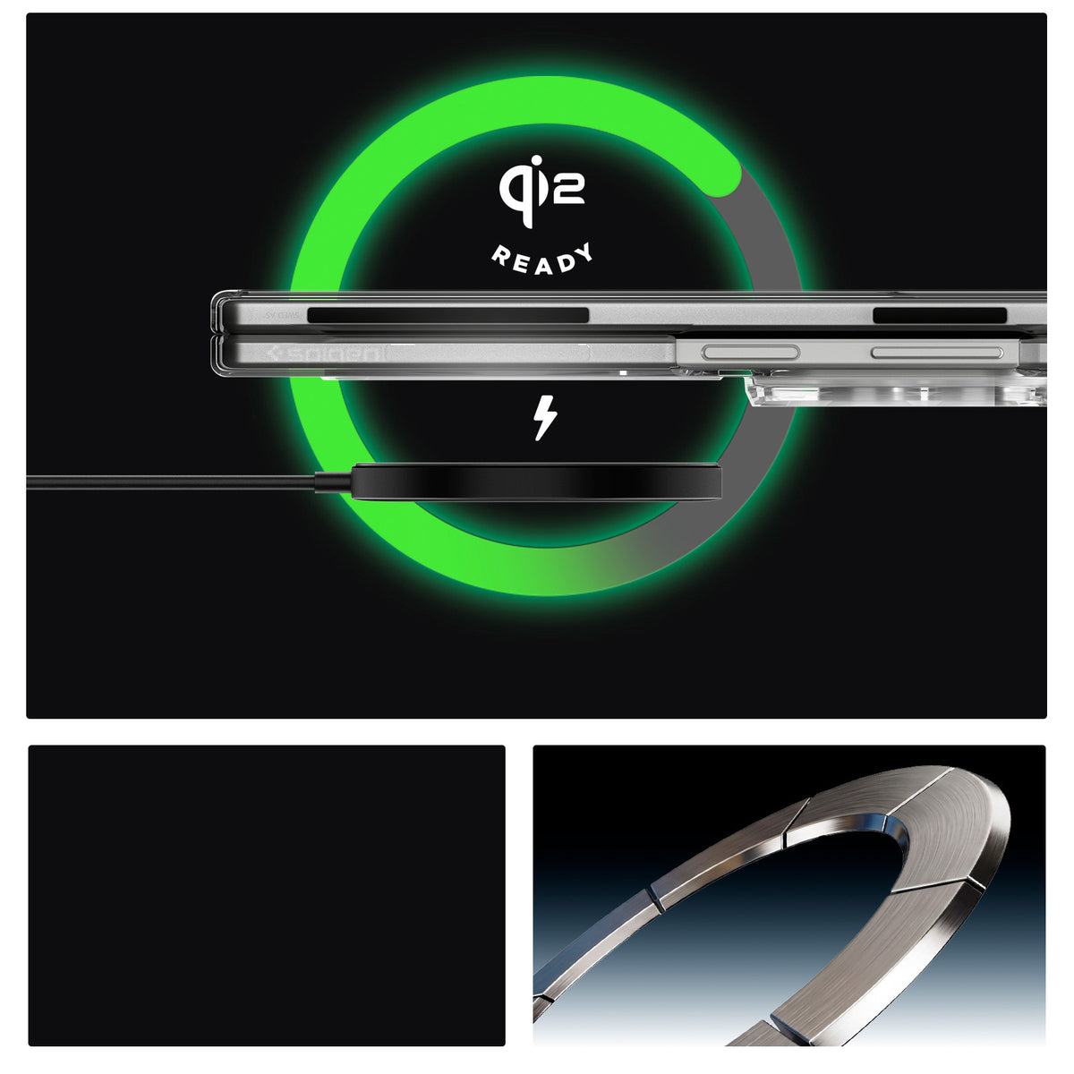 Handyhülle für Galaxy Z Fold8, Spigen Air Skin Mag mit MagSafe, Transparent
