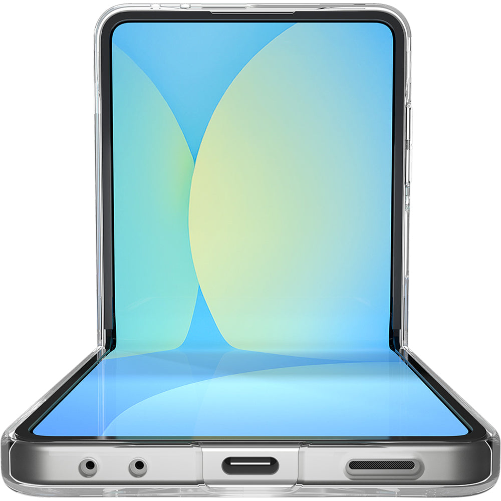 Handyhülle für Galaxy Z Flip7, Spigen Air Skin Mag für MagSafe, Transparent-Weiß