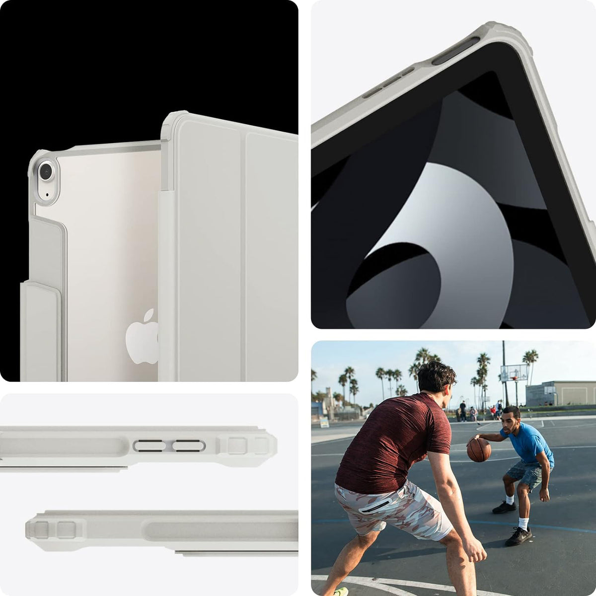 Schutzhülle für iPad Air 11" / 10.9" 2020-2026, Spigen Air Skin Pro, Grau