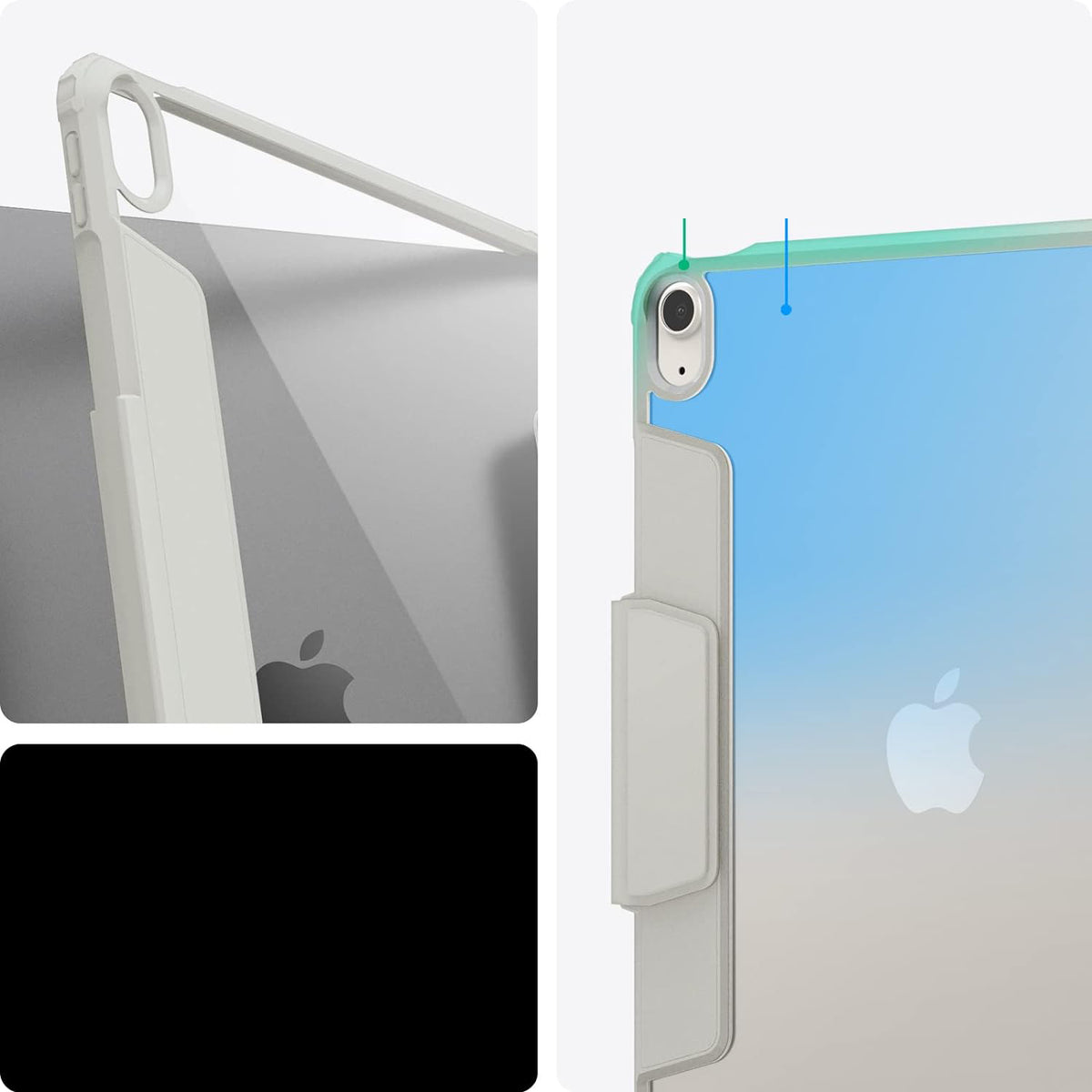Schutzhülle für iPad Air 11" / 10.9" 2020-2026, Spigen Air Skin Pro, Grau
