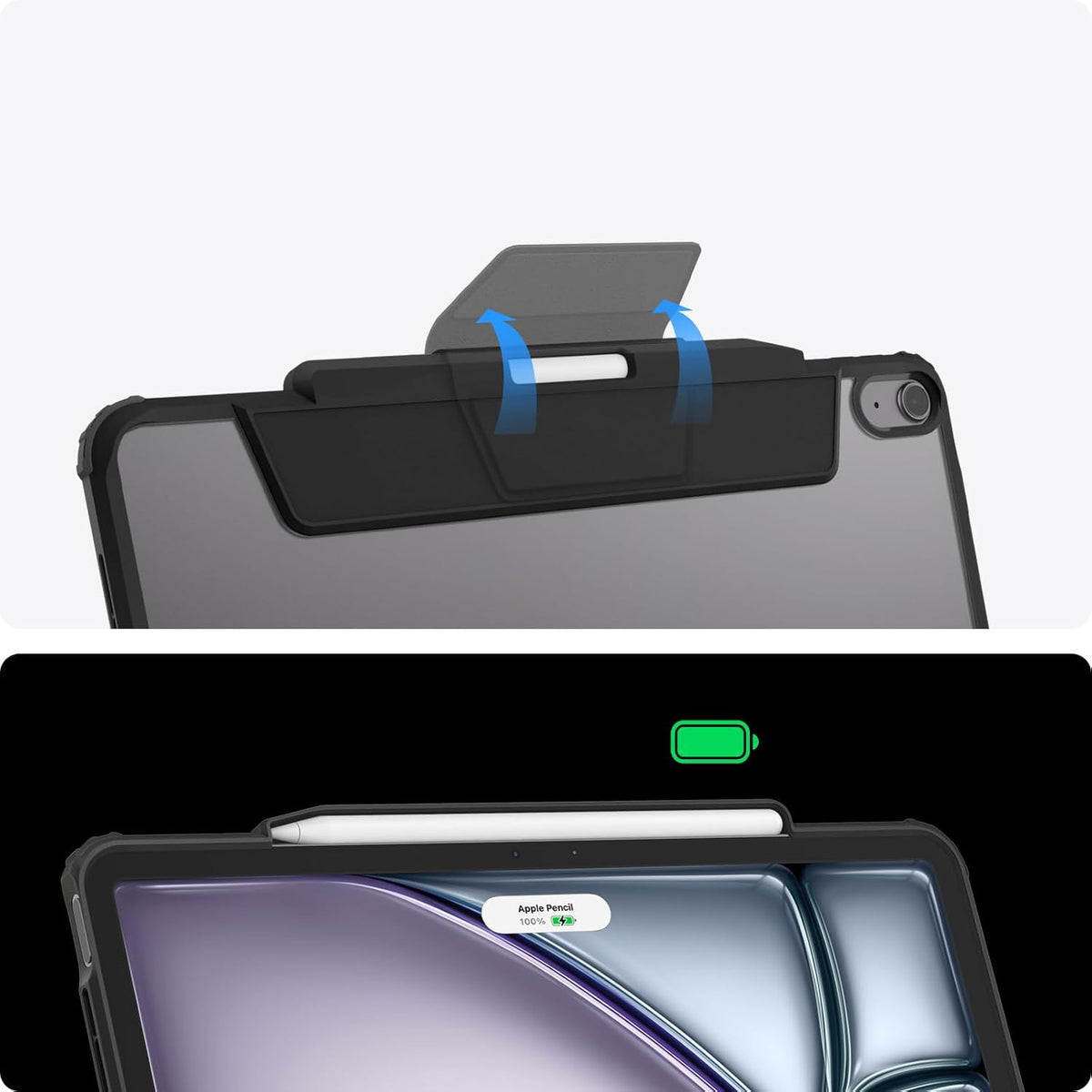 Schutzhülle für iPad Air 13" M4/M3/M2, Spigen Air Skin Pro, Schwarz