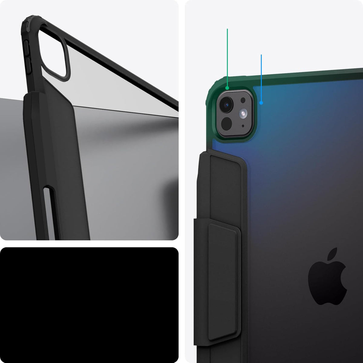Schutzhülle für iPad Pro 11" 2025 / 2024, Spigen Air Skin Pro, Schwarz