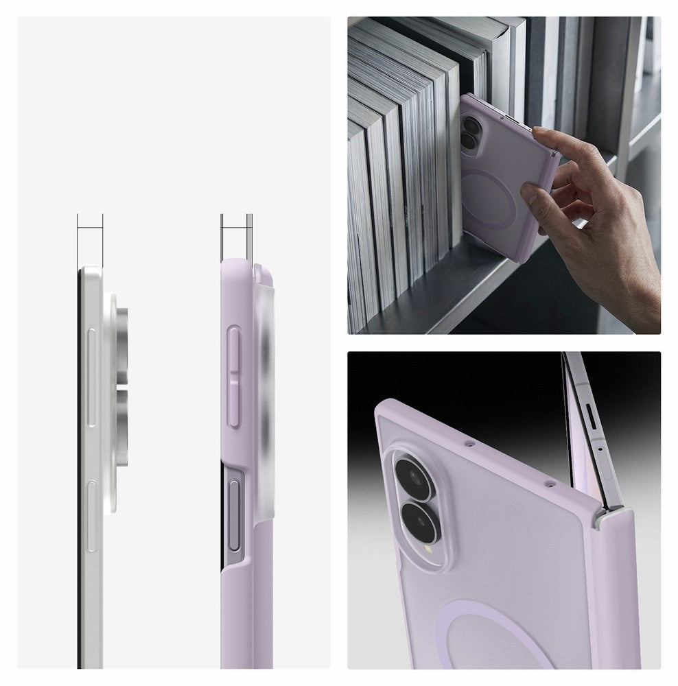 Handyhülle für Galaxy Z Fold8, Spigen Air Skin Zero Mag mit MagSafe, Durchscheinend-Violett (3/16)