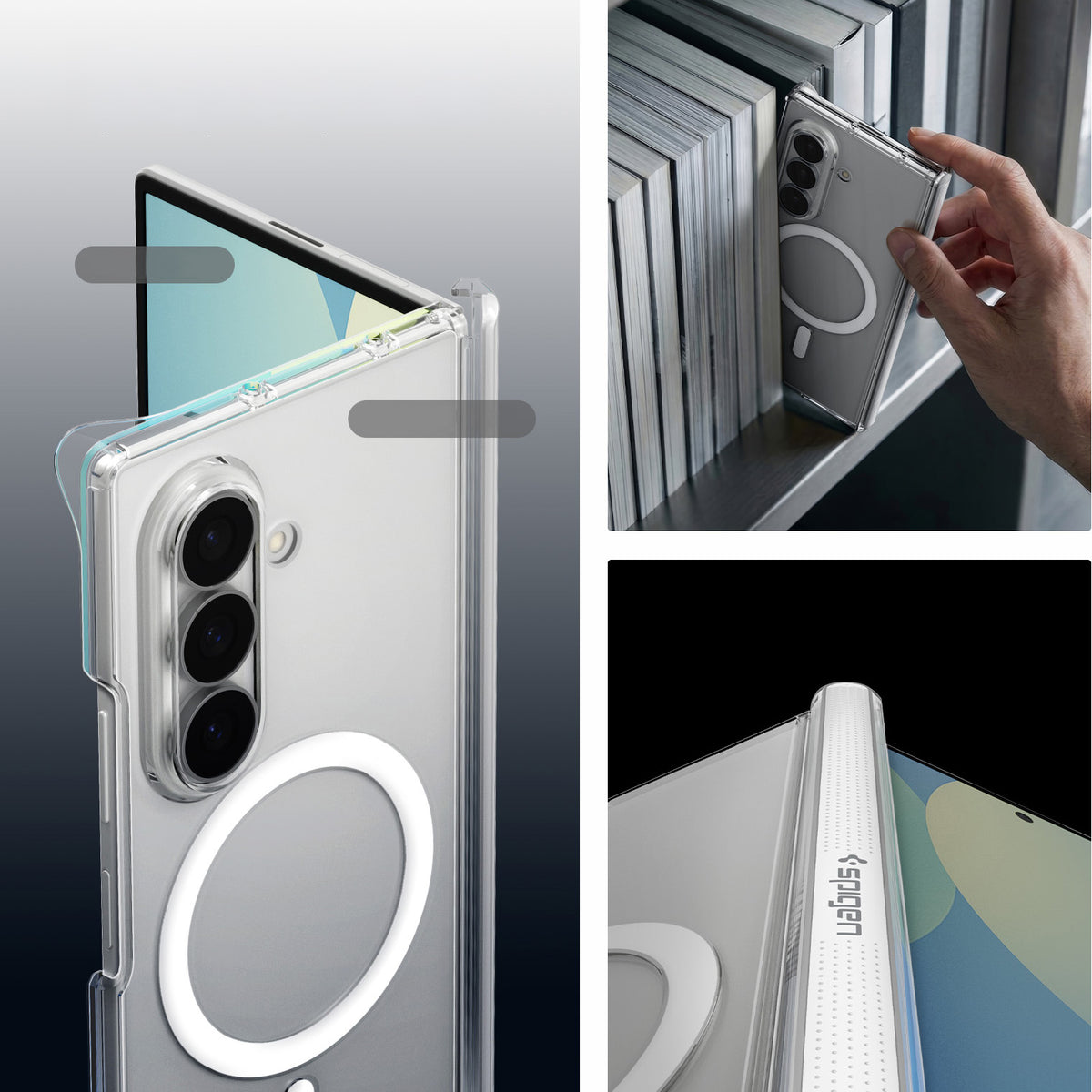 Handyhülle für Galaxy Z Fold8 Ultra, Spigen Air Skin Zero Mag mit MagSafe, Transparent