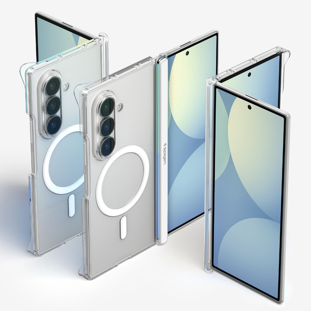 Handyhülle für Galaxy Z Fold8 Ultra, Spigen Air Skin Zero Mag mit MagSafe, Transparent